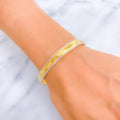 Opulent Gleaming 22k Gold Bangle