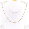 Glimmering Multi Bead Two-Tone Chain - 18"