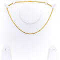 Edgy Sculptural 22K Gold Twinkling Chain 