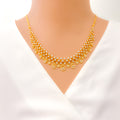 eternal-radiant-drop-diamond-18k-gold-necklace-set