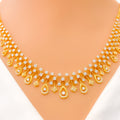 eternal-radiant-drop-diamond-18k-gold-necklace-set