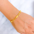 Decorative Bespoke Golden 22k Gold Bracelet