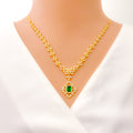 graceful-classic-vintage-diamond-18k-gold-necklace-set