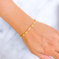 High-Gloss Ornamental 22k Gold Orb Bracelet