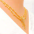 captivating-shiny-floral-vine-diamond-18k-gold-necklace-set