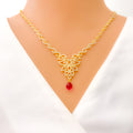 mesmerizing-modish-fancy-diamond-18k-gold-necklace-set