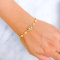 Ornate Glowing 22k Multi-Color Gold Bracelet