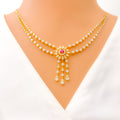 modest-blooming-flower-diamond-18k-gold-necklace-set