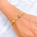 Ornate Glowing 22k Multi-Color Gold Bracelet