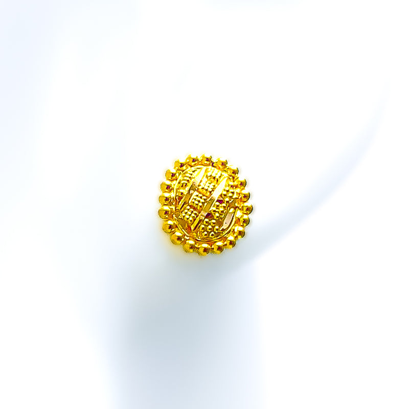 Petite Vibrant 22k Gold Earrings