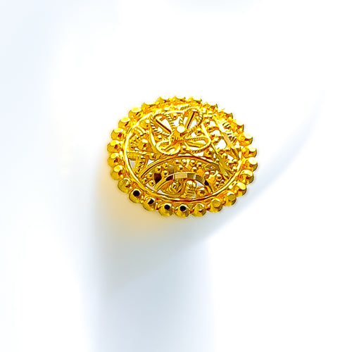 Elegant Fancy 22k Gold Earrings