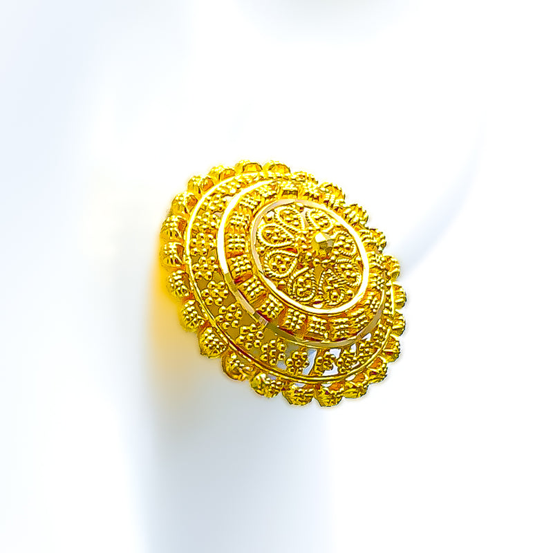 Opulent Elegant 22k Gold Earrings