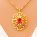 palatial-ritzy-floral-diamond-18k-gold-pendant