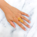 Graceful Netted 21k Gold Vintage Ring