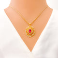 palatial-ritzy-floral-diamond-18k-gold-pendant