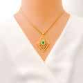 refined-ornate-flower-diamond-18k-gold-pendant