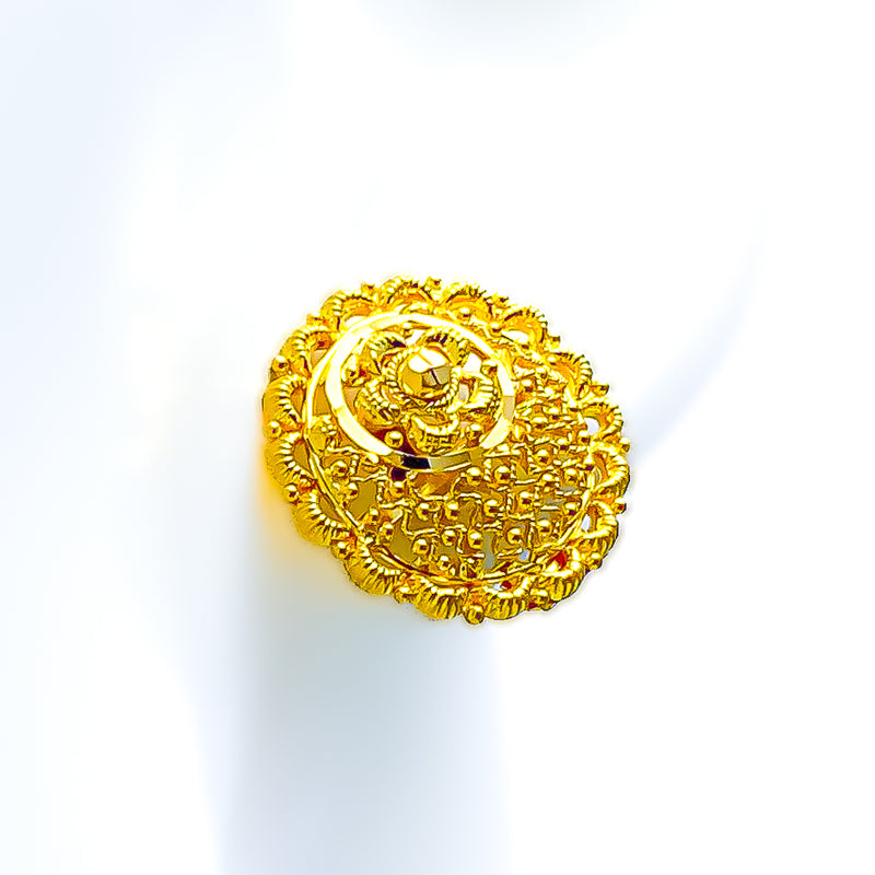 Glowing Refined 22k Gold Earrings