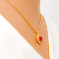 versatile-vibrant-oval-diamond-18k-gold-pendant