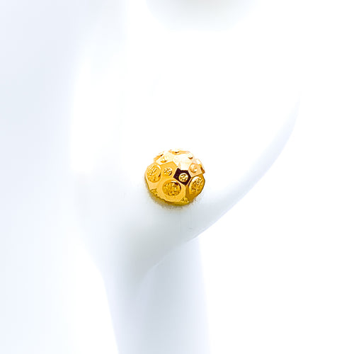 Petite Lovely 22k Gold Top Earrings