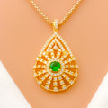 decorative-striped-drop-diamond-18k-gold-pendant