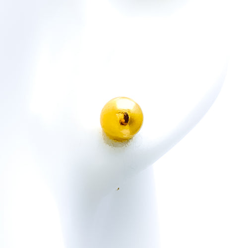 Plush Elevated 22k Gold Top Earrings