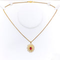 palatial-ritzy-floral-diamond-18k-gold-pendant