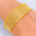 Minimalist Couture 21K Gold Mesh Bangle Bracelet