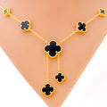 iconic-onyx-clover-21k-gold-necklace-set