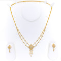 captivating-shiny-floral-vine-diamond-18k-gold-necklace-set