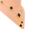 iconic-onyx-clover-21k-gold-necklace-set