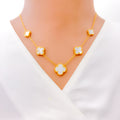 five-clover-mother-of-pearl-21k-gold-necklace-set