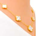 five-clover-mother-of-pearl-21k-gold-necklace-set