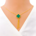 malachite-clover-necklace-set-w-gold-tassels