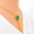 malachite-clover-necklace-set-w-gold-tassels
