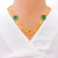 long-malachite-clover-link-21k-gold-necklace-31