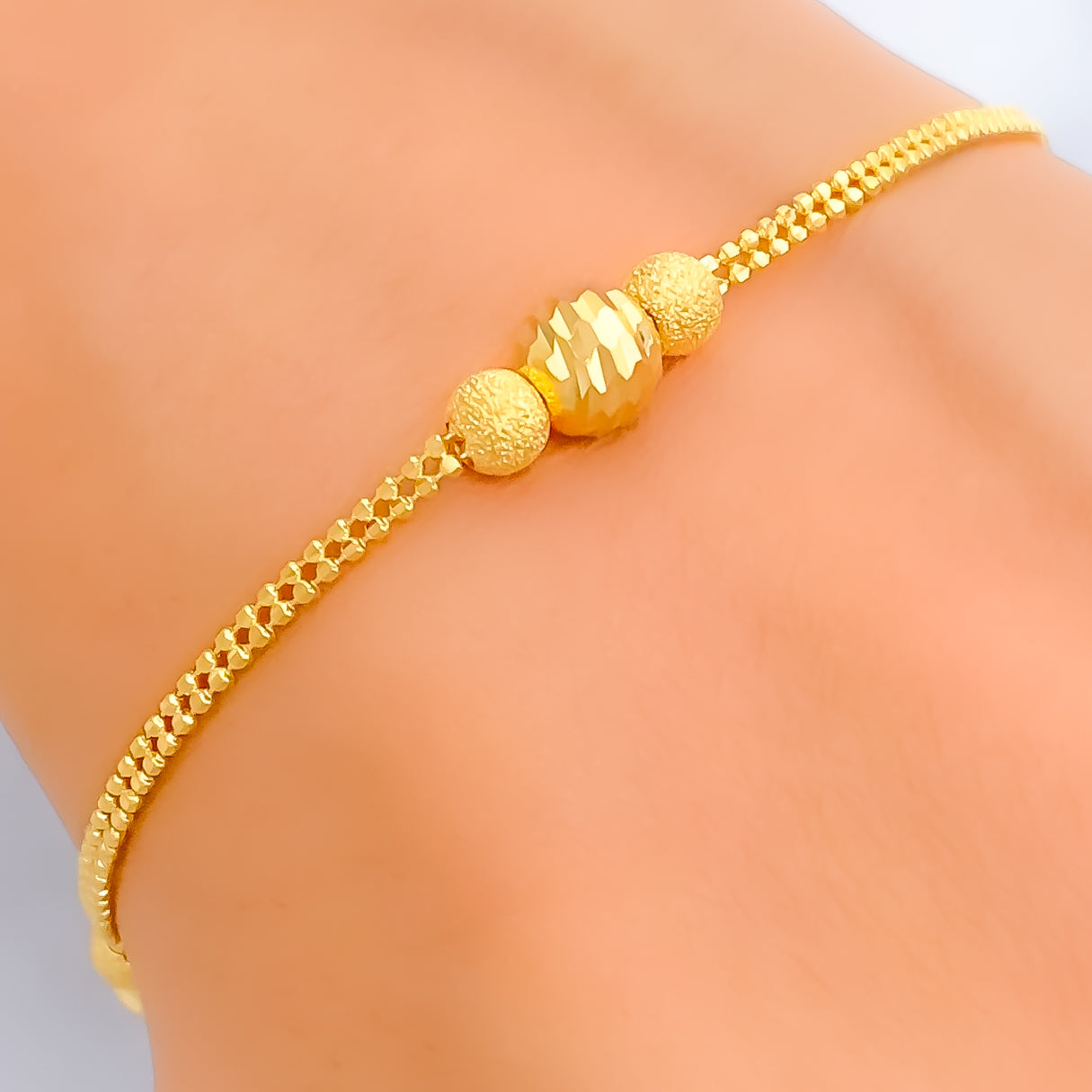 Dazzling Orb 22K Gold Bracelet – Andaaz Jewelers