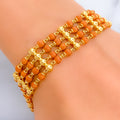 Regal Upscale 22k Gold Rudraksh Bracelet 