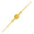 Sophisticated Radiant Layered 22k Gold Bracelet 