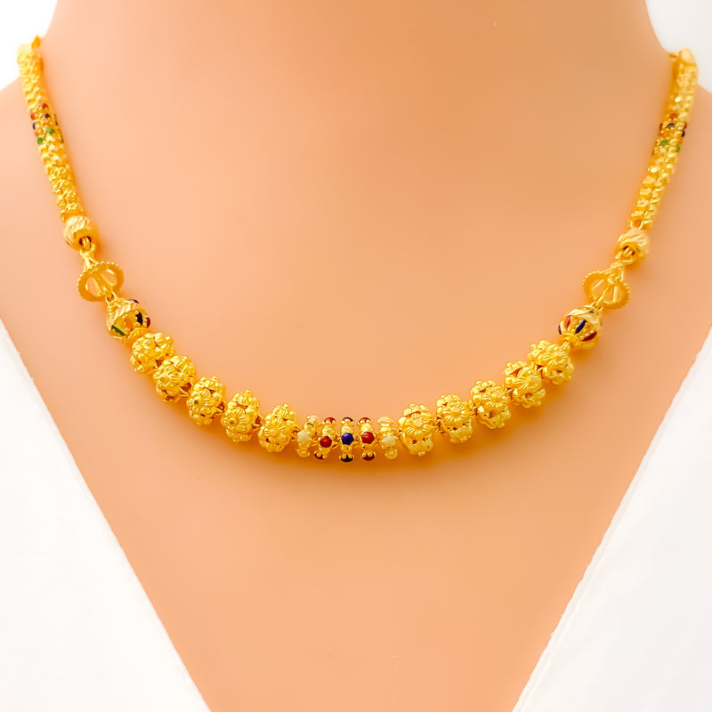 attractive-bold-22k-gold-necklace-set