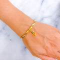 Attractive Multi-Color 22k Gold Bracelet