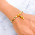 Attractive Multi-Color 22k Gold Bracelet