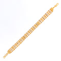 Magnificent Triple Layered 22k Gold Pearl Bracelet