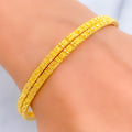 Petite Classy 22k Gold Bangle Pair 