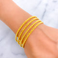 Impressive Sleek 22k Gold Bangles 