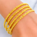 Chic Timeless 22k Gold Bangles 