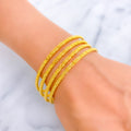 Chic Timeless 22k Gold Bangles 