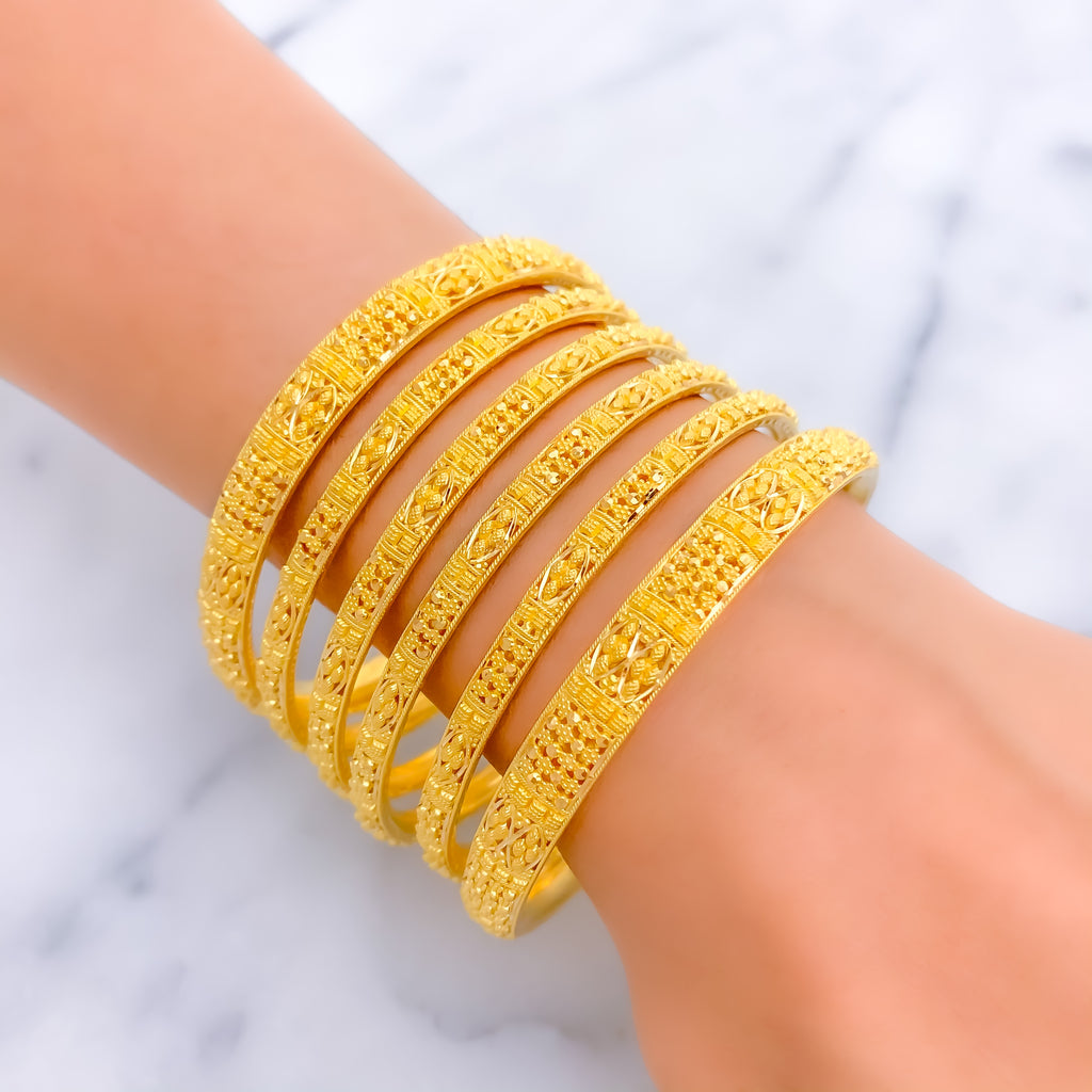 Signature Heirloom 22k Gold Bangle Set – Andaaz Jewelers