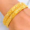 extravagant-leaf-adorned-21k-gold-bangles