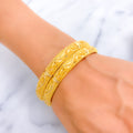 extravagant-leaf-adorned-21k-gold-bangles