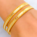 textured-striking-bright-21k-gold-bangles